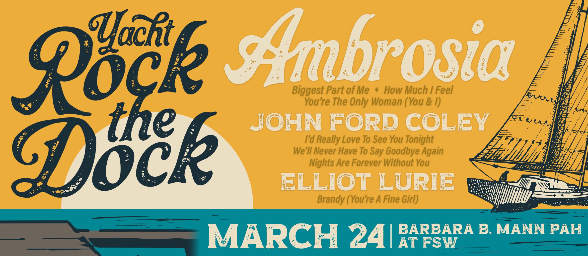Ambrosia w/ special guests John Ford Coley & Elliott Lurie