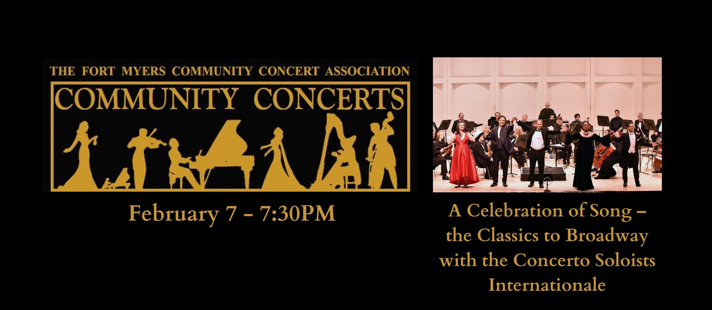 Community Concerts: A Celebration of Song – the Classics to Broadway with the Concerto Soloists Internationale