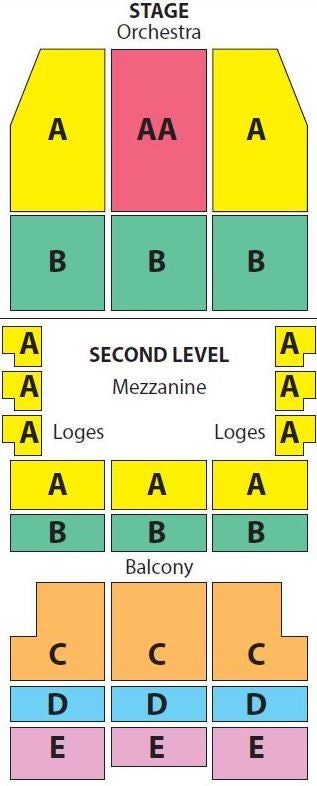 Barbara B Mann Hall Seating Chart