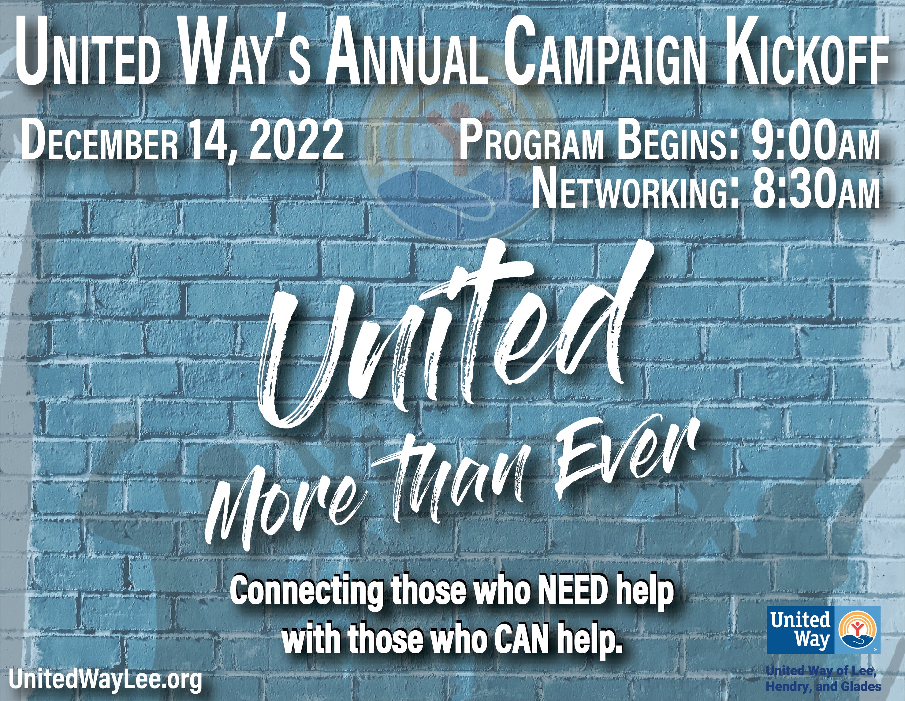 More Info for United Way Annual Campaign Kickoff